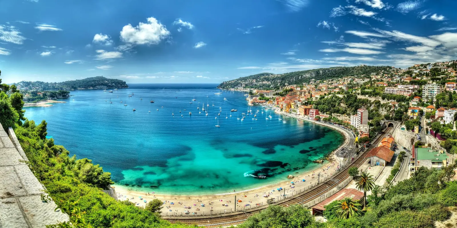 The bay of Villefranche-sur-Mer, quiet outside the summer months